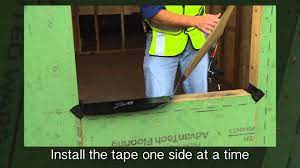 Flashing A Window With Zip System Flashing Tape English Youtube