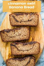 Paleo Banana Bread With A Chocolate And Cinnamon Swirl Recipe Paleo Banana Bread Cinnamon Swirl Banana Bread Easy Gluten Free Desserts