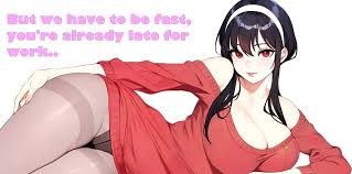 Hentai JOI - Yor gives you a quick morning present - (Mommydom, Blowjob,  Big tits) - CartoonPorn.com