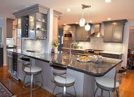 A properly designed small kitchen has minimal clutter and maximum efficiency. Blue And Gray Kitchen Remodel Tyngsborough Ma Dream Kitchens