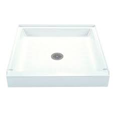 Mustee Durabase White Fiberglass Shower Base Common 34 In W X 34 In L Actual 34 In W X 34 In L Shower Base Fiberglass Shower Acrylic Shower Base