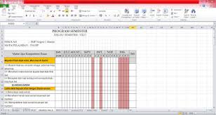 22 tahun 2016 dalam beberapa versi. Program Semester Kurikulum 2013 Smp Kelas 7 8 9 Revisi 2017 Format Excel Perangkat Administrasi Guru Sd Smp Sma Kurikulum 2013