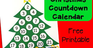 Through and hang on a thumb tack or nail. Christmas Countdown Printable Advent Calendar Totschooling Toddler Preschool Kindergarten Educational Printables
