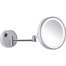 China Hotel Wall Mounted Make Up Magnifying Mirror With Led Light China Magnifying Mirror Magnifying Glass