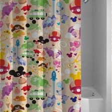 Disney Custom All Character Collage Shower Curtain Disney Shower Curtain Disney Curtains Disney Bathroom