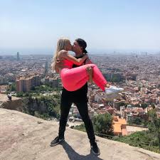 On top of the world with my girl! Love exploring the world with Alex  Prout