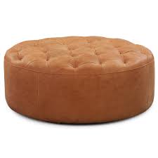 Ascot Ottoman In 2020 Leather Cocktail Ottoman Leather Ottoman Coffee Table Ottoman
