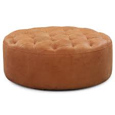 Square leather ottoman coffee table | coffee table design ideas. Ascot Ottoman Leather Cocktail Ottoman Tufted Leather Ottoman Leather Ottoman Coffee Table