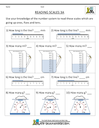 3rd Grade Measurement Worksheets Reading Scales 3a Gif 1 000 1 294 Pixels Measurement Worksheets Math Measurement Kids Math Worksheets