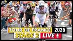 Tour de France 2025 Stage 2 LIVE Commentary - Tadej ... - YouTube
