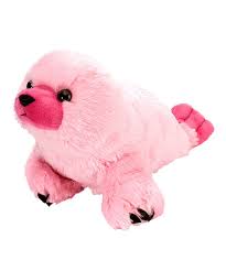 Wild Republic Pink Seal Plush Toy Big Stuffed Animal Harp Seal Animals