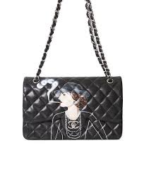 Authentic Black And White Chanel Bag Chanel Hand Painted Pop Art Bag Your Go To Shopping Place For Vintage Pre Loved Designer Luxury Art Bag Chanel Bags