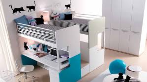 Comment Amenager Un Lit Mezzanine Pour Un Petit Garcon Bunk Bed With Desk Kids Bunk Beds Kids Loft Beds