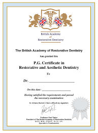 Aesthetic dentistry colleges in india ; Restorative Aesthetic Dentistry Certificate Diploma Cappmea