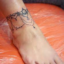Dotted Ankle Bracelet Tattoo Ankle Bracelet Tattoo Bracelet Tattoos With Names Wrist Tattoos For Women