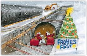 Lustige Branchenkarte Mit Buntem Farbdruck Fur Rohrleitungsbau Weihnachtskarten Grusse Zu Weihnachten Und Karten