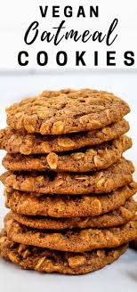 These Simple Vegan Oatmeal Cookies Are Soft And Chewy Made With Almond Flour And Sweetened With Maple S Vegan Oatmeal Cookies Vegan Oatmeal Whole Foods Cookies