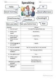 Personal Information Questions And Answers English Worksheets For Kids Learn English Teaching English