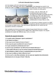 La Fin De La Seconde Guerre Mondiale Et L Installation De 100 Tortue A Paris Grammaire Francaise Comprehension De Lecture Seconde Guerre Mondiale