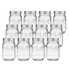 Its black lid screws on tightly to prevent leaks and to keep paint fresh. Tebery 12 Pack Glass Jars 16 Oz Regular Mouth Mason Glass Jars Canning Glass Jars With Lids Shop Texasrealfood