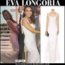 Eva Longoria In White Victoria Beckham Wedding Gown Eva Longoria Victoria Beckham Wedding Celebrity Style