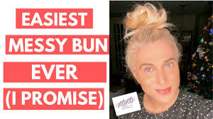 Low messy bun for thick hair. How To Do A Messy Bun With Thick Hair Stylish Life For Moms