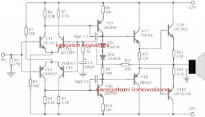 Free tutorials of audio amplifiers. Simple 150 Watt Amplifier Circuit Using Transistors Homemade Circuit Projects