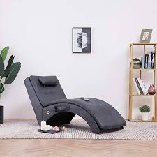 Maybe you would like to learn more about one of these? Festnight Massage Lounger With Cushion Living Room Recliner Modern Relax Chair Deck Chair Upholstered Lounger Grey Suede E Chaiselongue Relaxliege Polsterstuhl