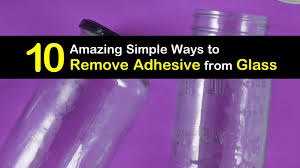 After letting the paste sit for an hour, use a clean, damp cloth to begin scrubbing at the glass until all glue lifts away. 10 Amazing Simple Ways To Remove Adhesive From Glass