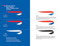 A simple wordmark consisting of red and blue, indicating the colors of the british flag or union jack. British Airways Logo Evolution Logo Design Love