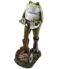 Design Toscano Moses The Garden Toad Lawn Mower Frog Statue Frog Statues Outdoor Statues Design Toscano