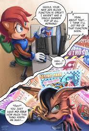 Comm Nicole Adblock By Glitcher Sally Acorn Nyan Cat Sonic Funny