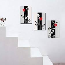 Black And White Framed Prints Amazon Amazon Com Espritte Art Huge Black And White Abstract Red Flowers Picture Painting On Canvas Print Wit Multi Canvas Painting Wall Art Sets Wall Painting Decor