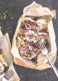 Mediterranean Fish En Papillote Recipe Fish Recipes Papillote Recipes Baked Seafood Recipe