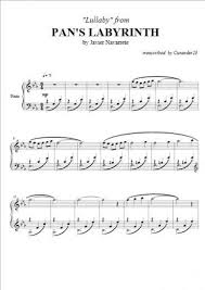 Pan S Labyrinth Lullaby Javier Navarrete Saxophone Sheet Music Labyrinth Sheet Music