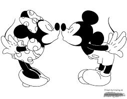 100 best coloring pages of the most popular disney character. Mickey And Minnie Color Pages
