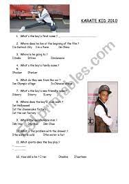 Teach curious children surprising facts about the animal kingdom every item on this page was chosen by a woman's day editor. Karate Kid Quiz Esl Worksheet By Julay