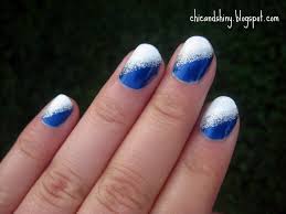 Pin By Laura Hiller On Nail Art Blue Nail Designs Blue And White Nails Blue Nail Art