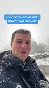 2/27: Snow squall over downtown Denver! #denverweather #denvercolorado  #denver #weather #snow #colorado #coloradoweather #meteorologist
