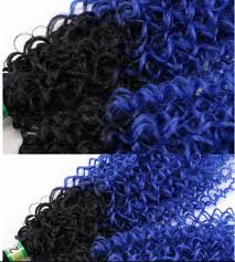 Base hair is human hair. China Synthetic Hair 16 20inch 3pcs Pack 1b Blue Hair Weaving Kinky Curly Hair Extensions Weft Synthetic Hair Weave Bundles China Deep Wave And Body Wave Price