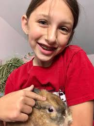 Our youngest volunteer Sarah...