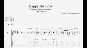 Happy birthday is probably the most popular song in history. Pdf Guitar Tabs And Guitar Pro Tabs Happy Birthday Fingerstyle Tab Lifa Latifah
