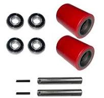 Xilin Pallet Truck PU Load Wheel 3" x 3.7" Sealed Precision Bearings ID  0.78 inch for Manual Pallet Jack a Pair Suitable for BF Series