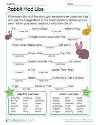 Maybe you would like to learn more about one of these? Rabbit Mad Libs Worksheet Education Com