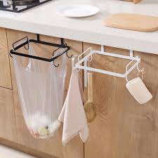 Mobile kitchen cabinet showroom narrow kitchen island kitchen. Portable Garbage Bag Holder Hanging With Four Hooks Kitchen Door Back Type Household Cabinets Cupboard Towel Rack Buy At The Price Of 3 51 In Aliexpress Com Imall Com