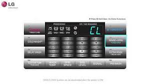 To find lg washer and dryer manuals online, you can look in a number of places. Lg Washer Error Code Cl How To Turn Child Lock Off