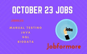 Jobformore Software Testing Jobs Software Testing Job Manual Testing