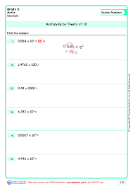 These decimals worksheets are perfect for working with decimals in addition, subtraction, multiplication, mixed problems these decimals worksheets are a great resource for children in kindergarten, 1st grade, 2nd grade, 3rd grade, 4th. Decimals Multiplication Worksheets Grade 6 Www Grade1to6 Com