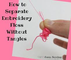 Bobbin threads especially designed for machine embroidery are strong. How To Separate Embroidery Floss And Prepare For Hand Embroidery Easy Sewing For Beginners