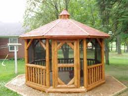 Of course, they still look fantastic. Heartland Gazebos Log Gazebos Gazebo Gazebo With Fire Pit Patio Remodel